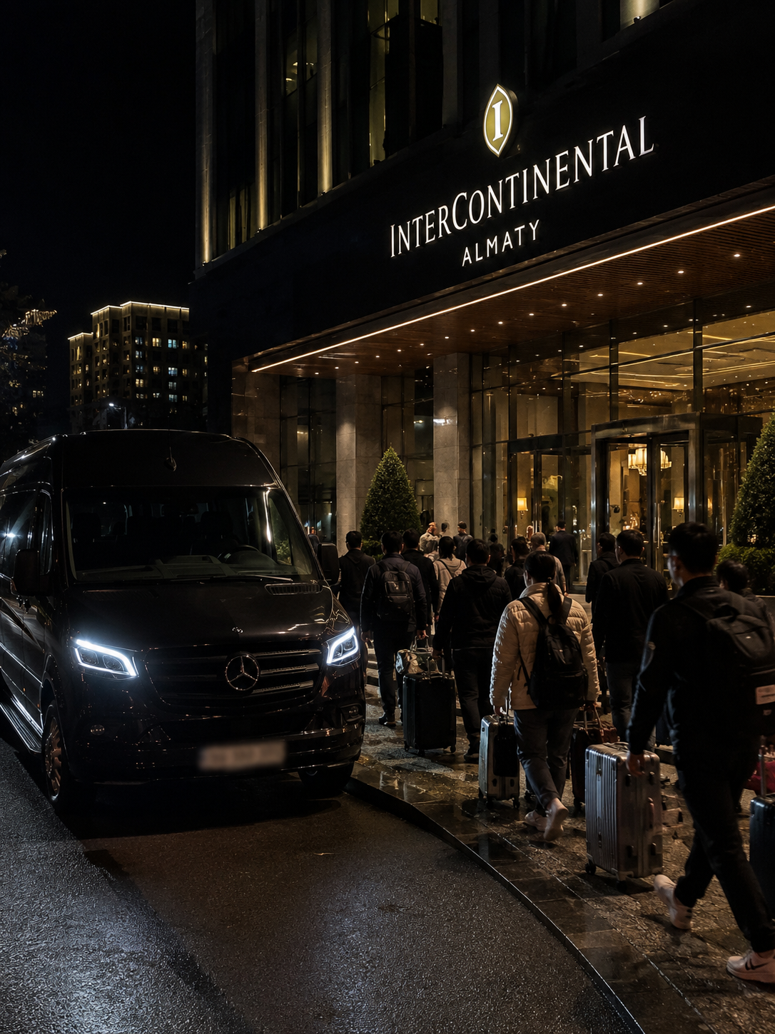 HATRIP group arriving at InterContinental Almaty